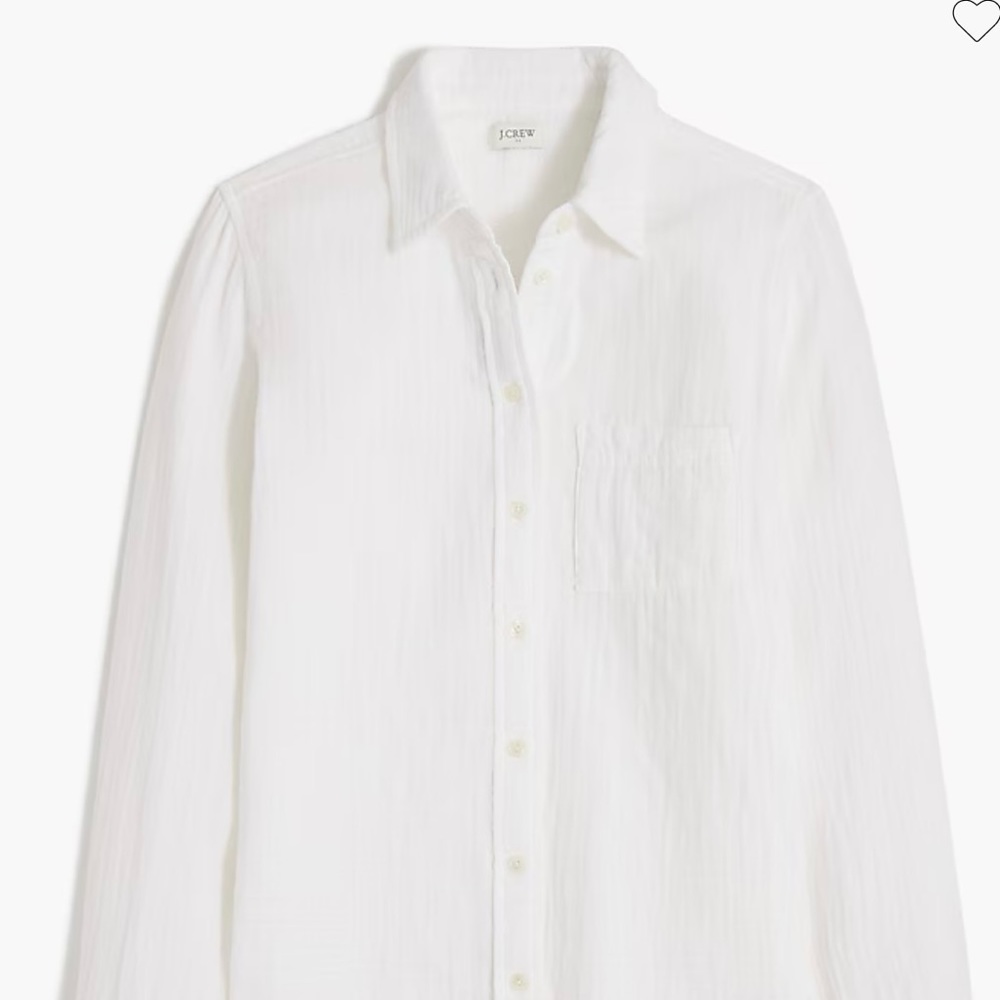 JCREW Petite Gauze Button—Up Blouse